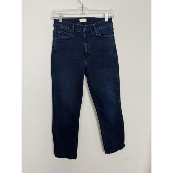Mother Mid Rise Dazzler Ankle Jeans Womens 27 Blue Stretch Chip On My Shoulder - Picture 9 of 11